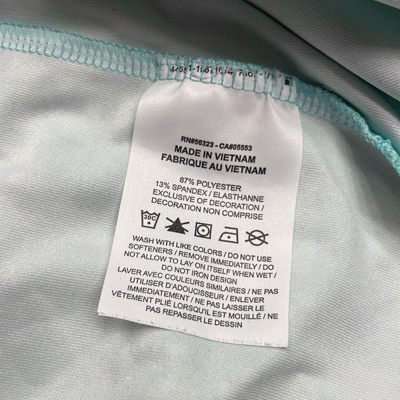 Nike Golf Dri-Fit‎ Blue Polo Sea Palms Size XL - Picture 6 of 6